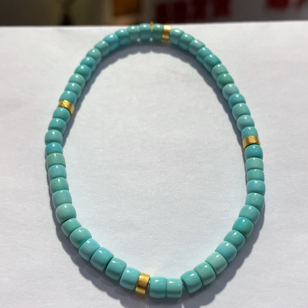 18K金镶嵌绿松石单圈