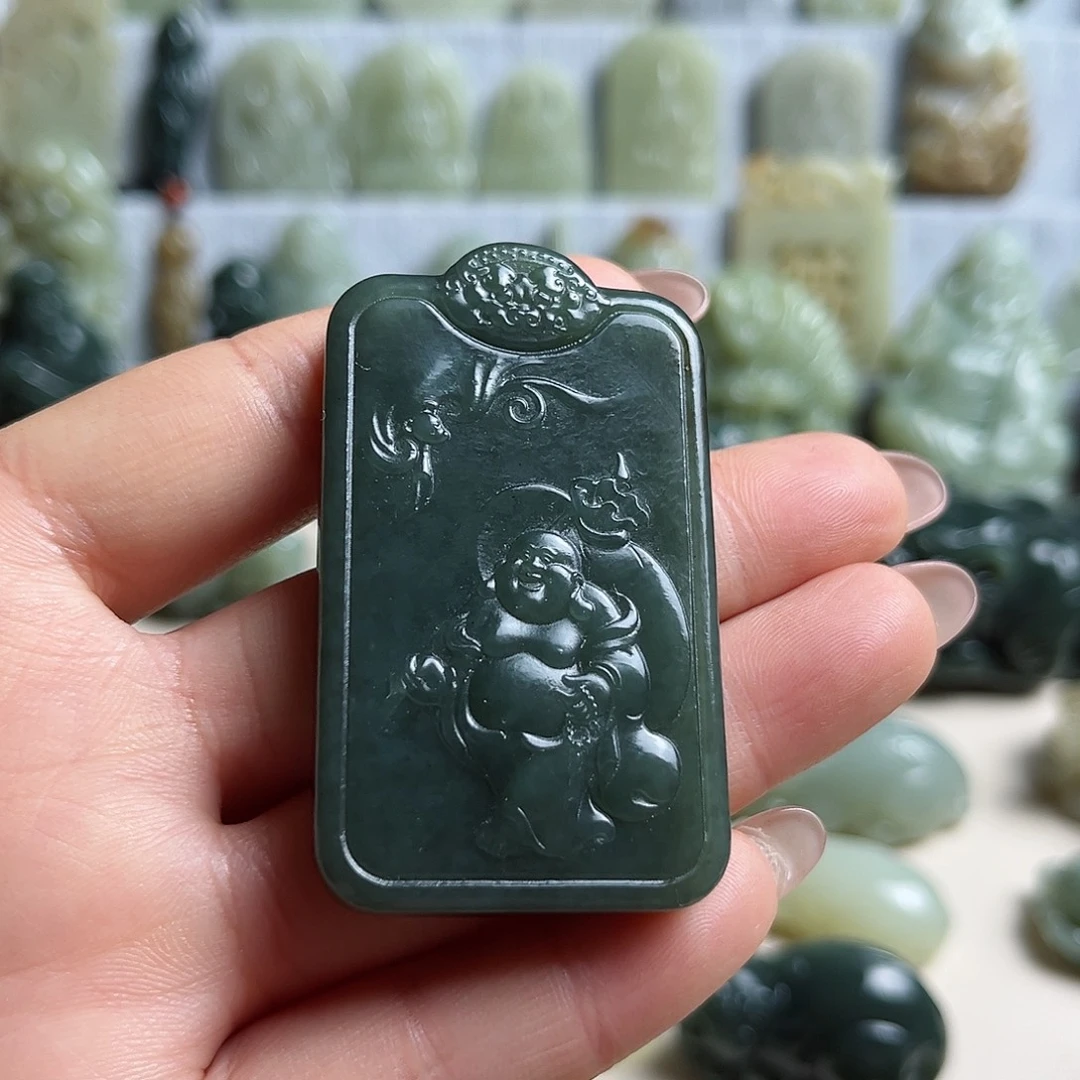 和田玉未镶嵌挂件