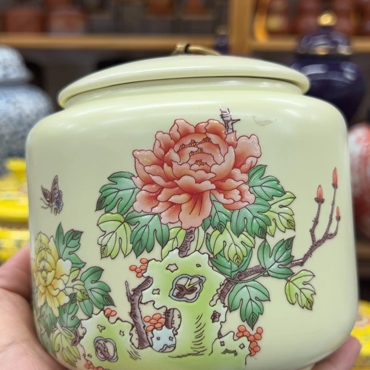 高端陶瓷茶叶密封罐