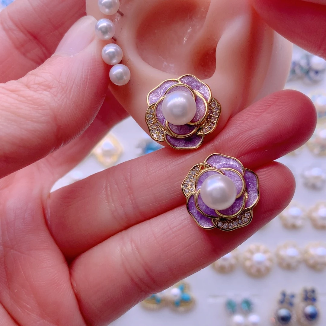 耳饰淡水珍珠合金