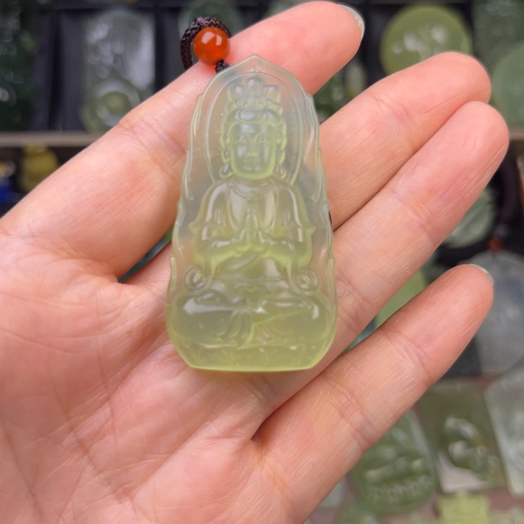 蛇纹石玉未镶嵌吊坠(不含链)