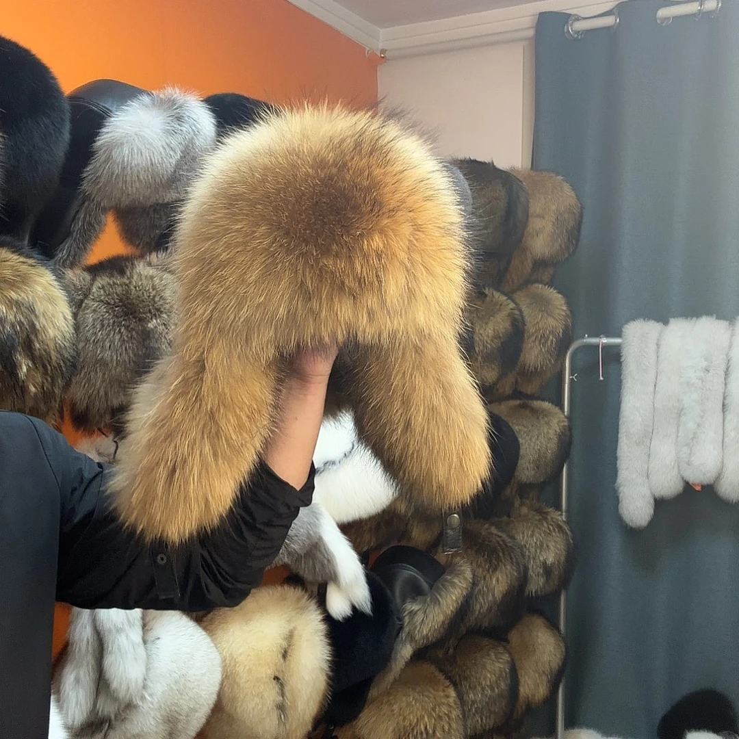 貉子毛真皮真毛帽子