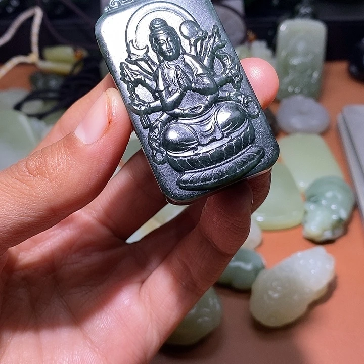 和田玉未镶嵌颈饰