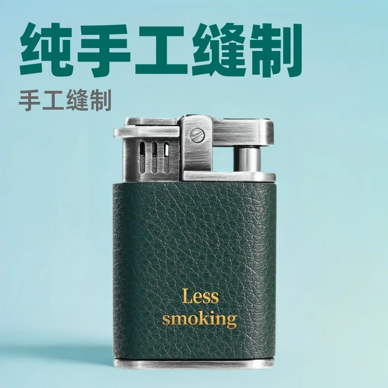 CHIEF首领纯手工缝纫超纤皮老式经典砂轮明火防风高档