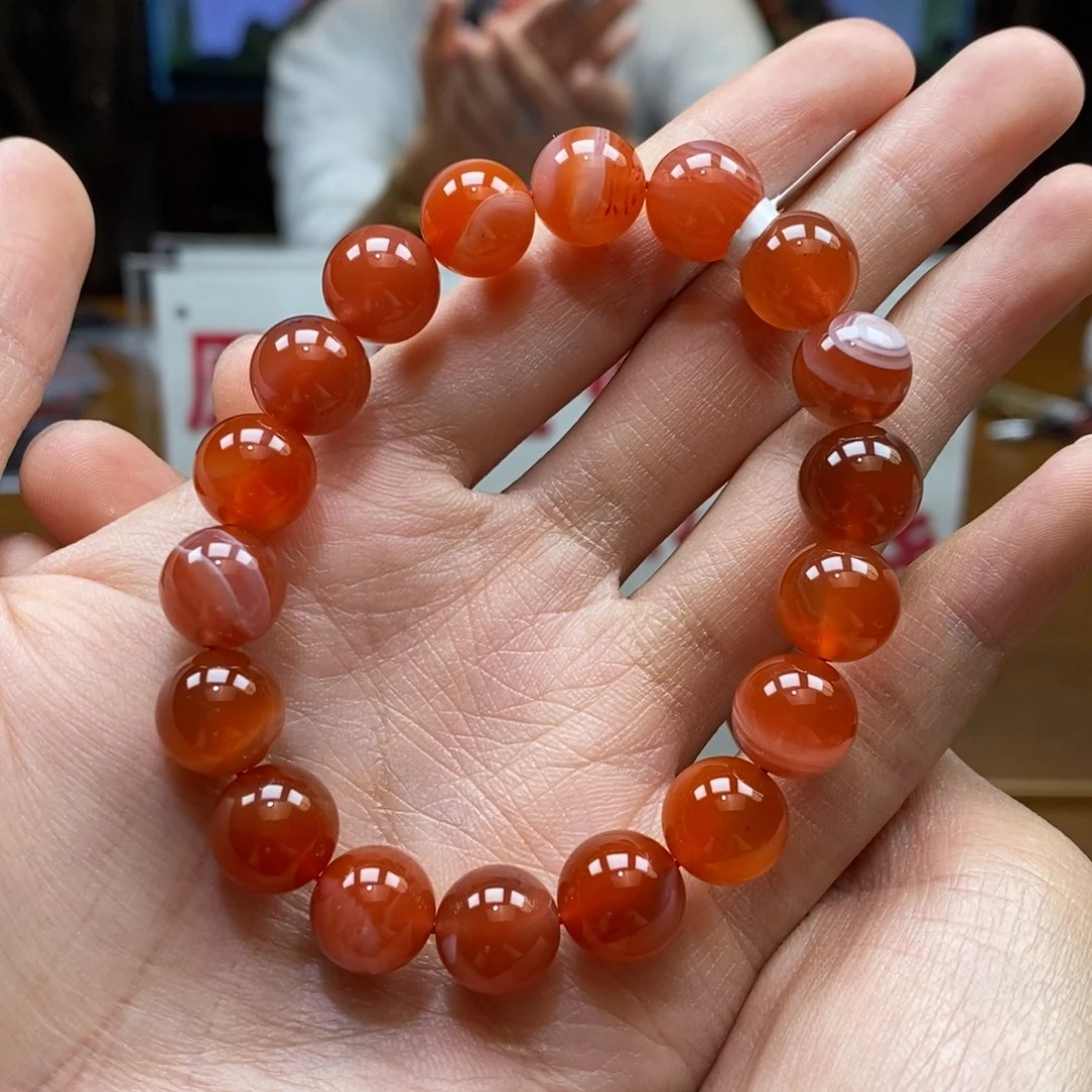 南红玛瑙串未镶嵌11➕小庄冰红缠丝