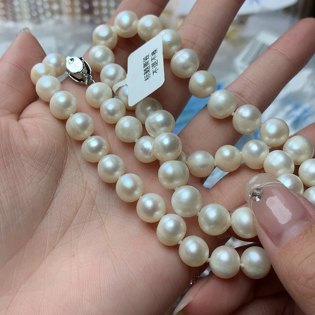 淡水珍珠9-10未镶嵌x56项链