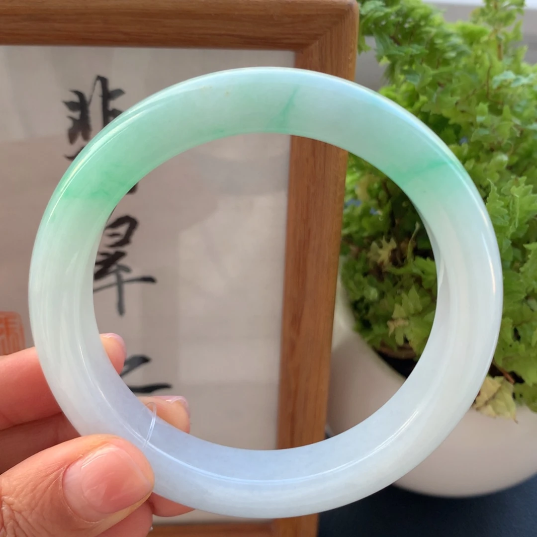 翡翠未镶嵌手镯翡翠手镯58-59
