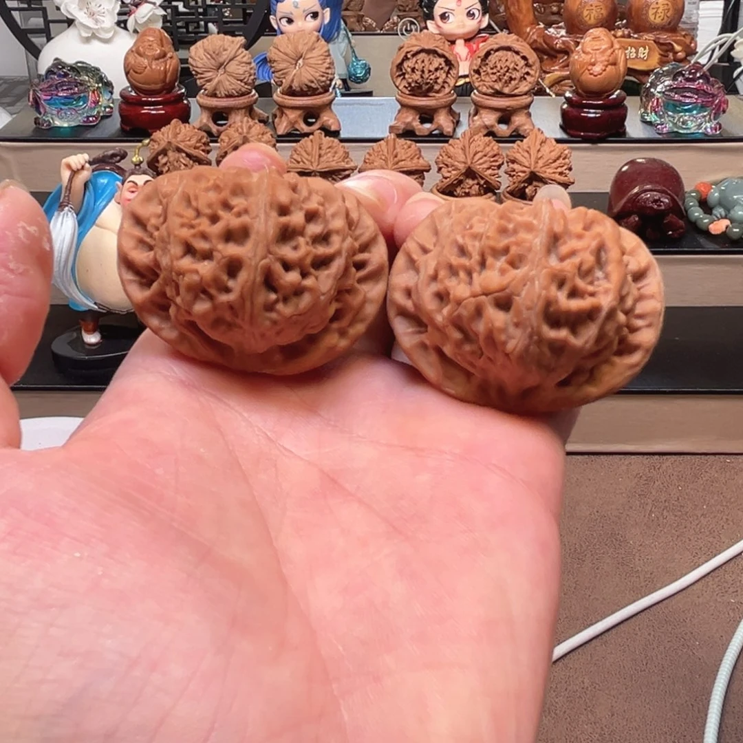 把件桃核45核桃宫灯