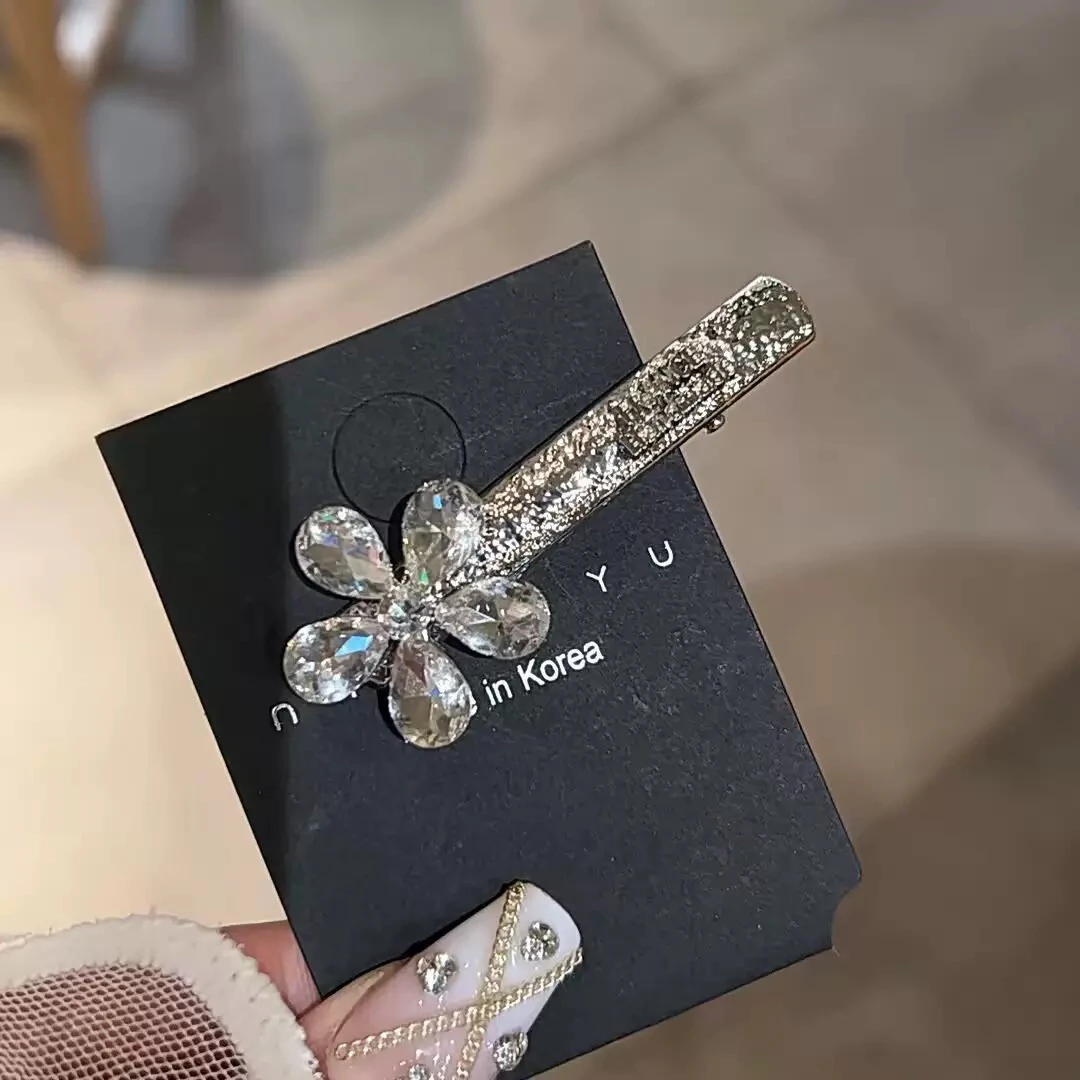 AL6668鸭嘴夹原创设计气质一字夹刘海夹发夹田园风头饰韩版