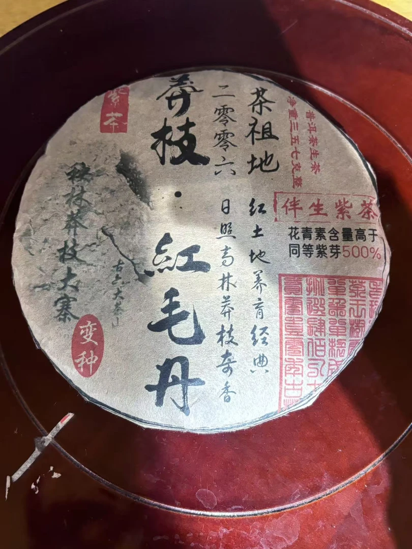普洱茶 2006年紫芽红毛丹  9月27日（273号）  生茶饼