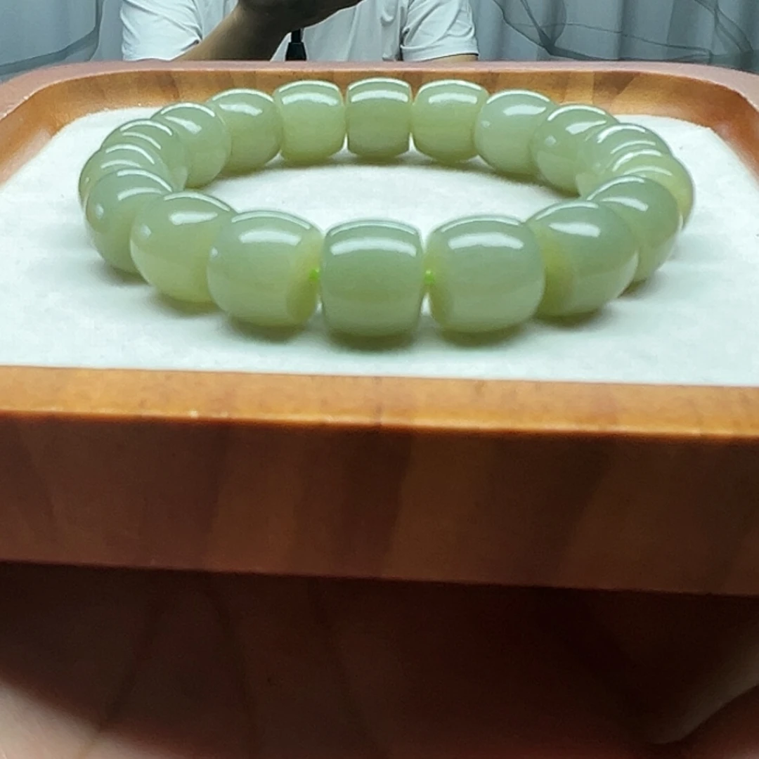【闪购商品】手串未镶嵌和田玉和田玉纯天然卡13直切