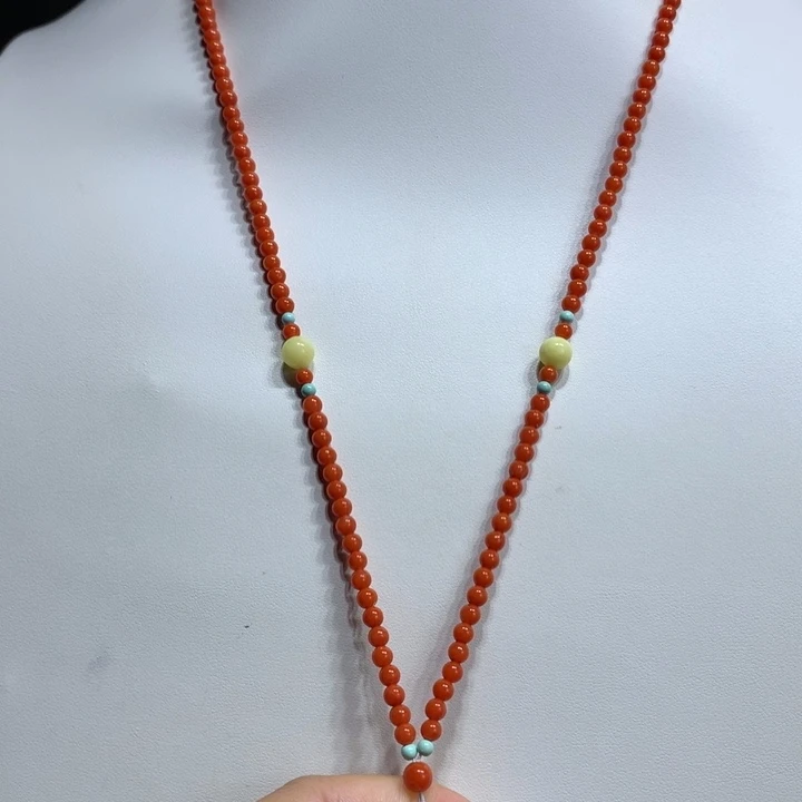 颈饰未镶嵌南红玛瑙 3.8mm