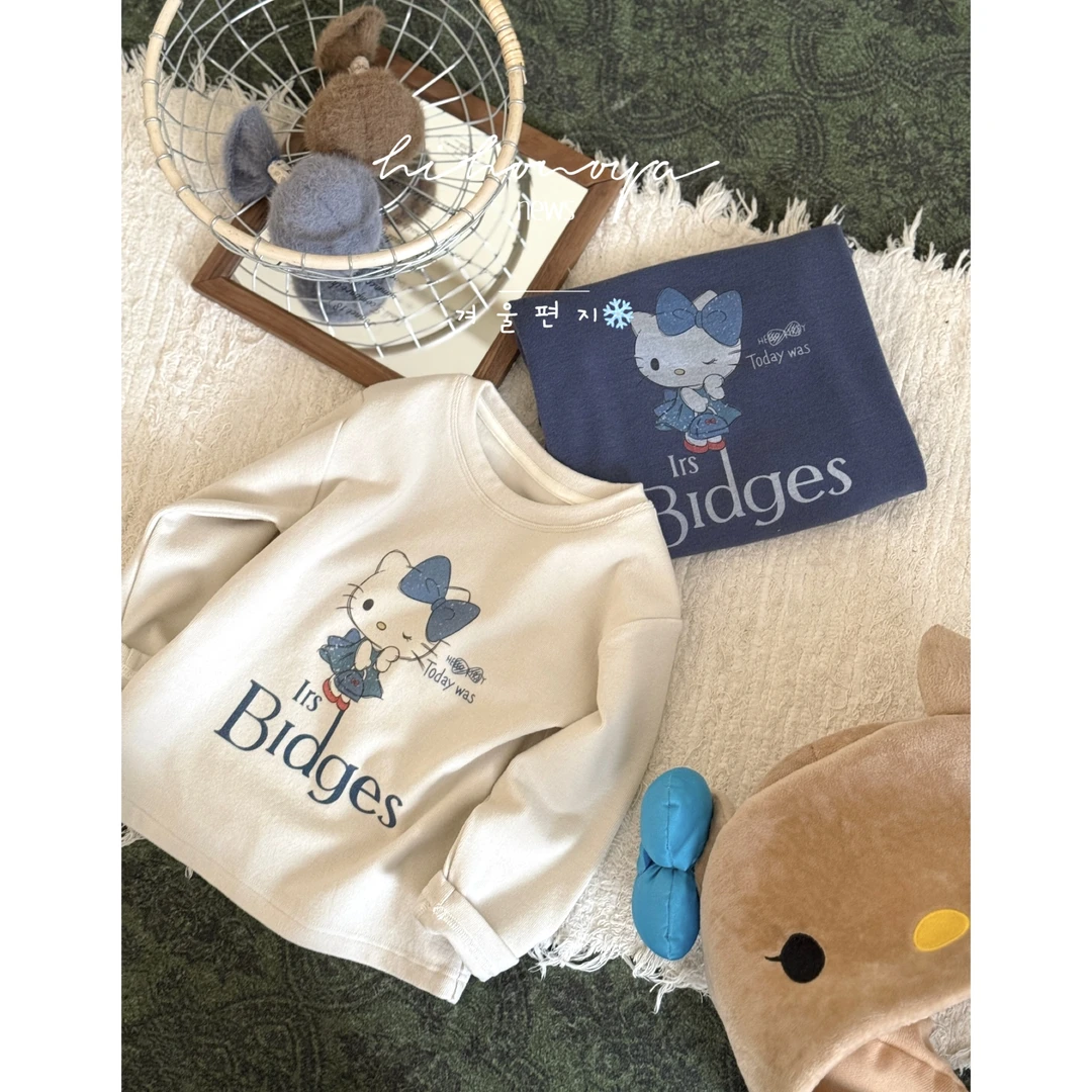 【甜心凯蒂猫】十Hihoniya~2025秋冬亲子天丝棉减龄双面澳绒长袖