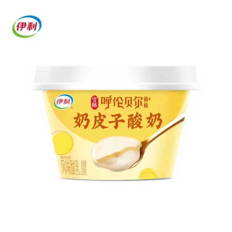 伊利宫酪呼伦贝尔奶皮子酸奶138g/杯