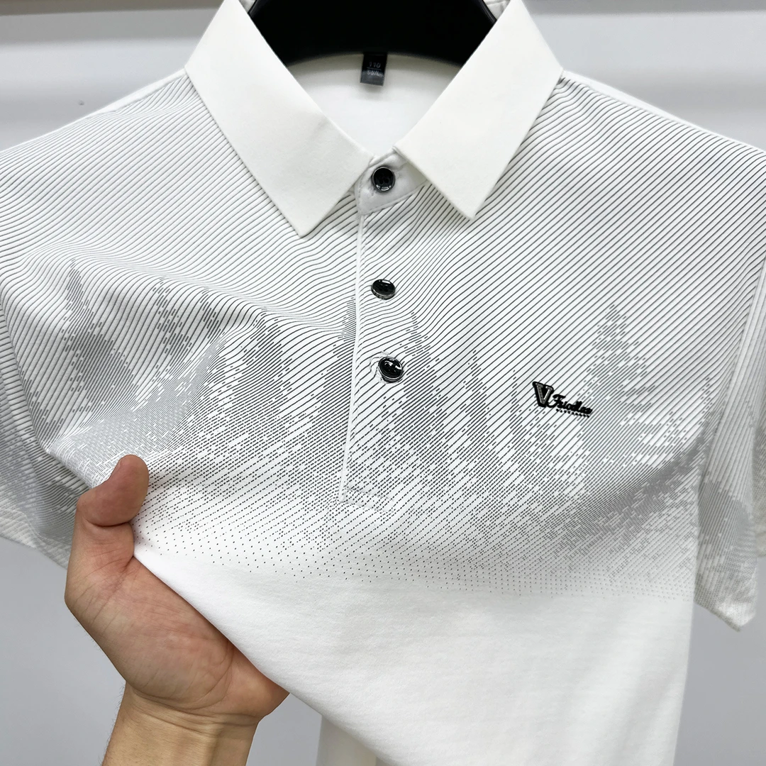 CATIA SELI夏季中青年男士短袖T恤时尚休闲速干POLO衫透气上衣