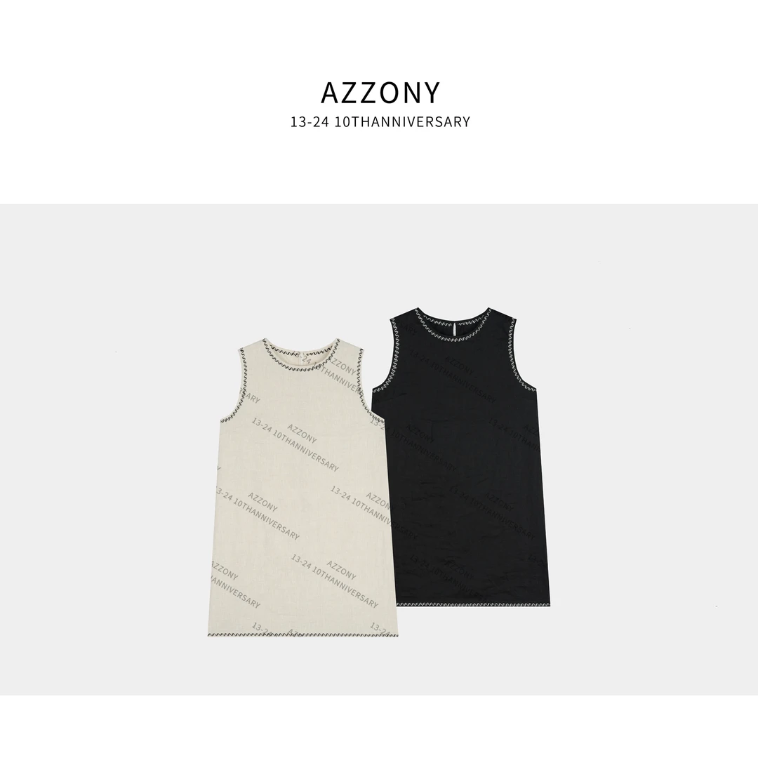 YYL 刺绣亚麻裙  2025NEW夏款SS AS0374