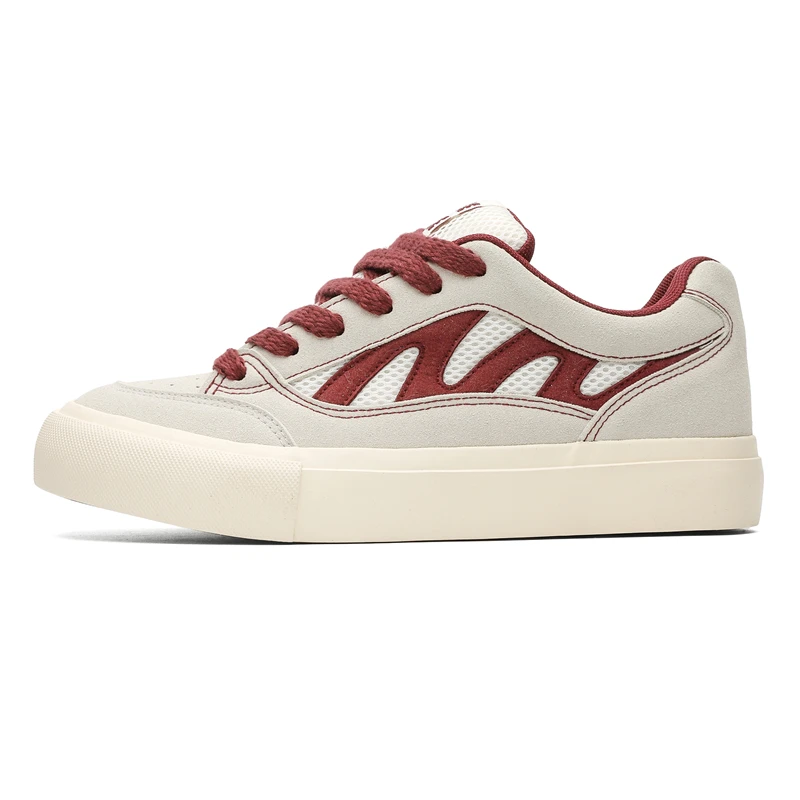 轻便透气通用翻边男子板鞋休闲鞋春季低帮百搭运动鞋厚底潮鞋子男