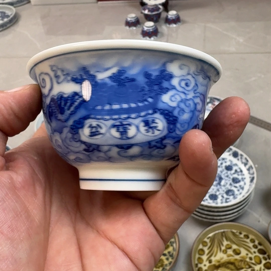 三***爷杯腾龙献宝主人杯压手杯