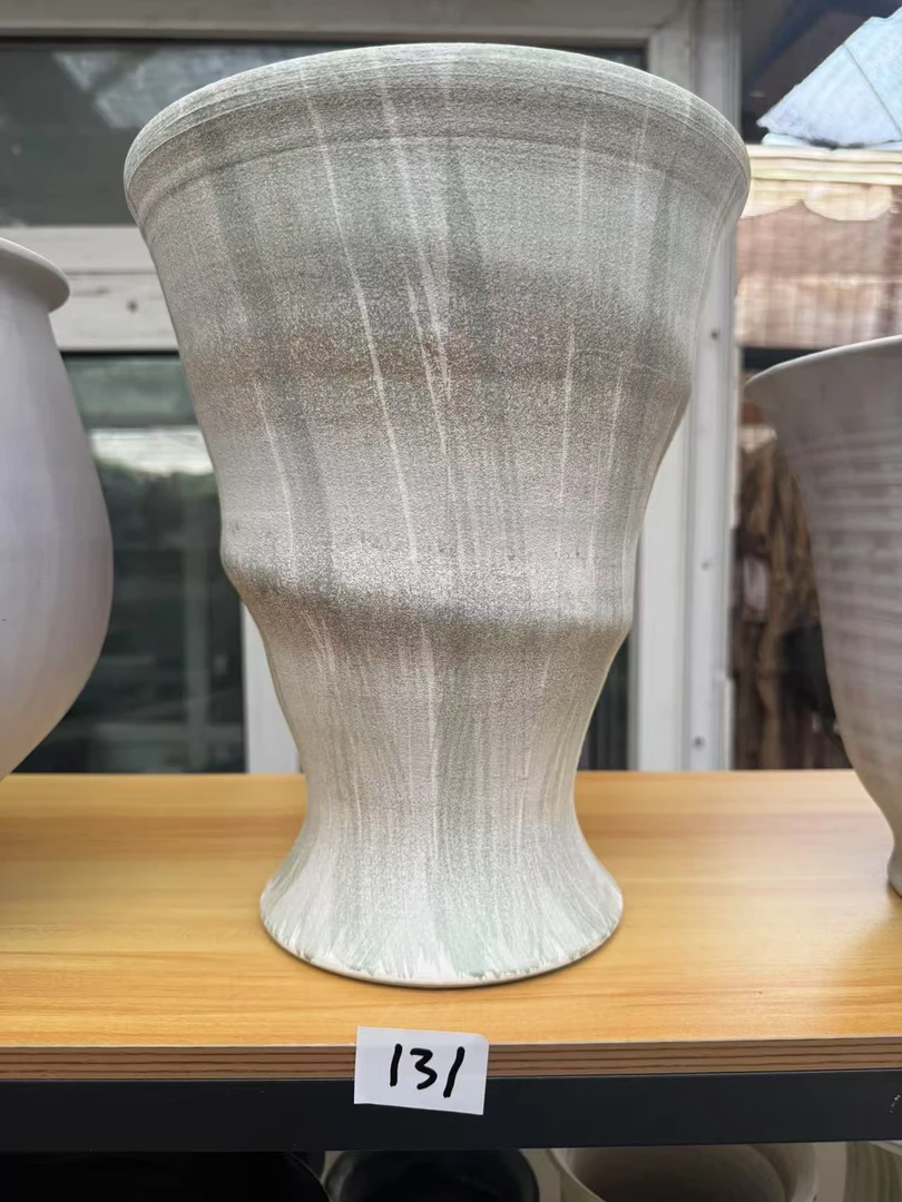 简约时尚抽象几何陶瓷花盆口23高28