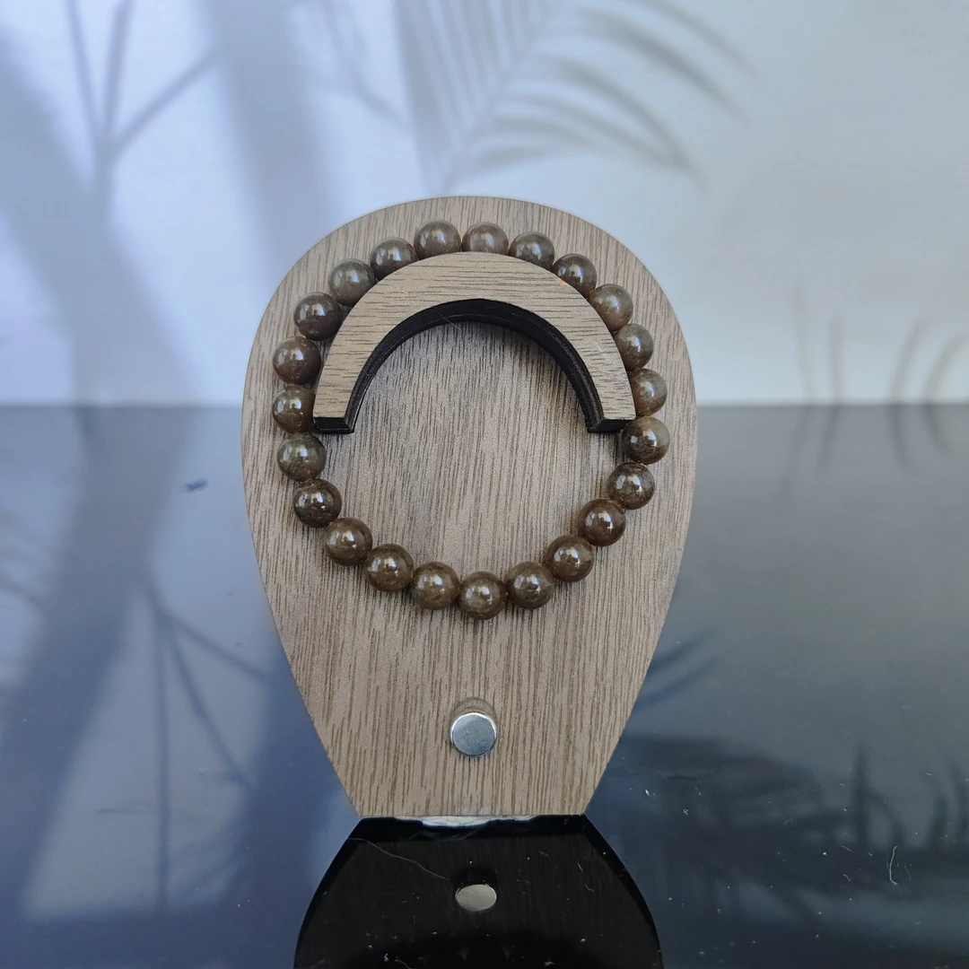 Y和田玉圆珠手串（卡8）2544