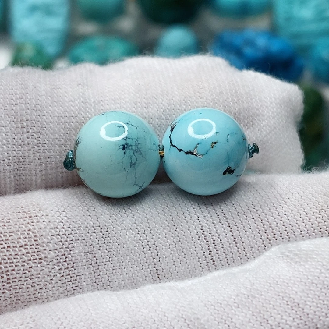 绿松石未镶嵌天然原矿 地大质检