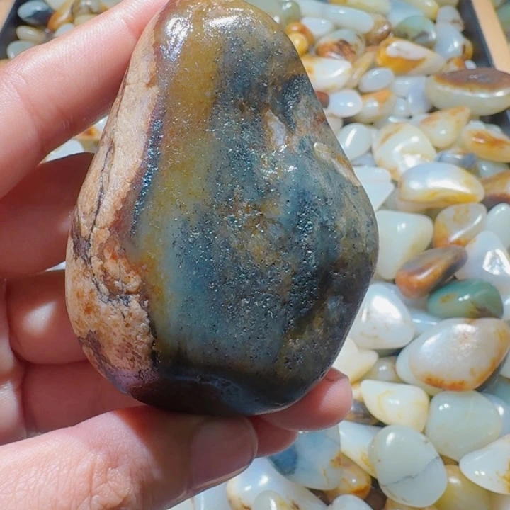 和田玉未镶嵌挂件133克