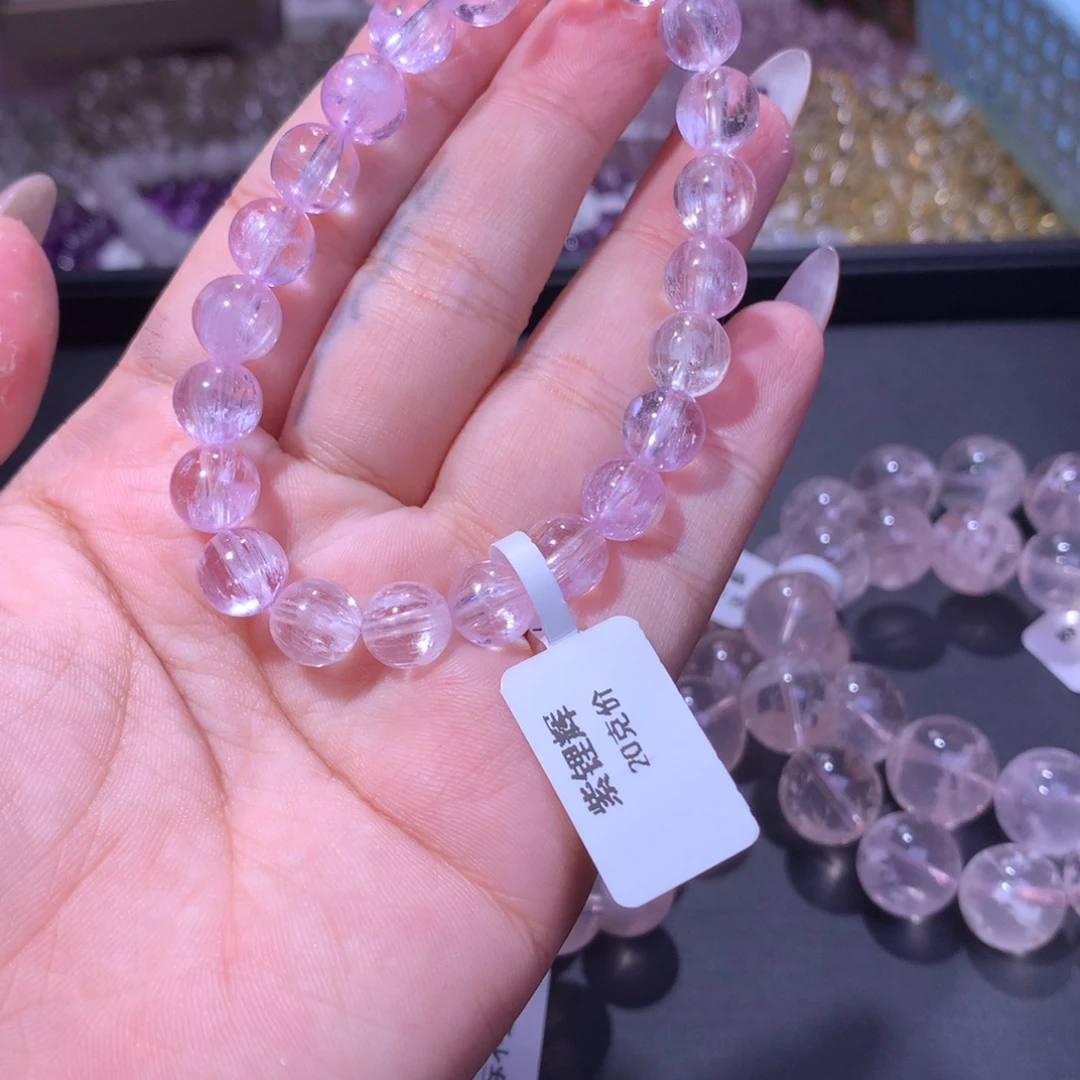 r***s未镶嵌手串水晶紫锂辉