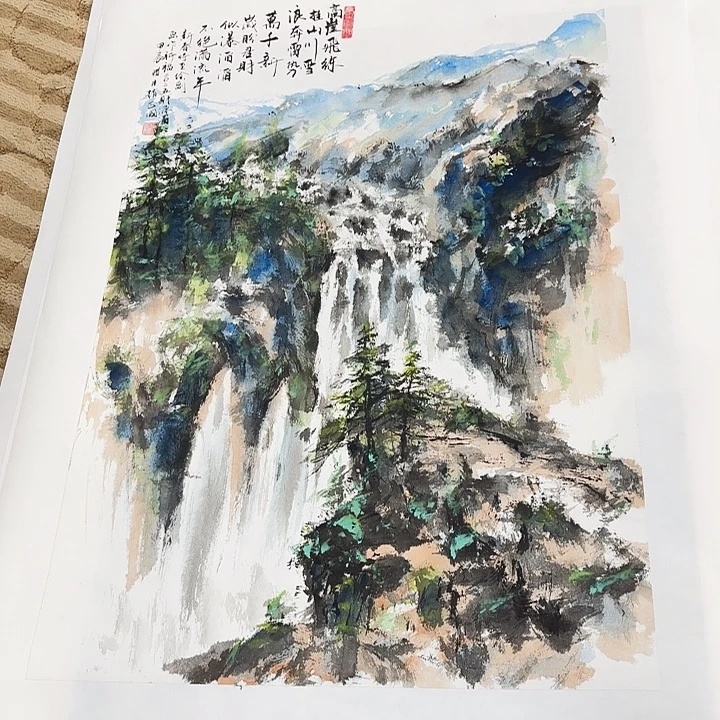 国画花鸟等图案50.50