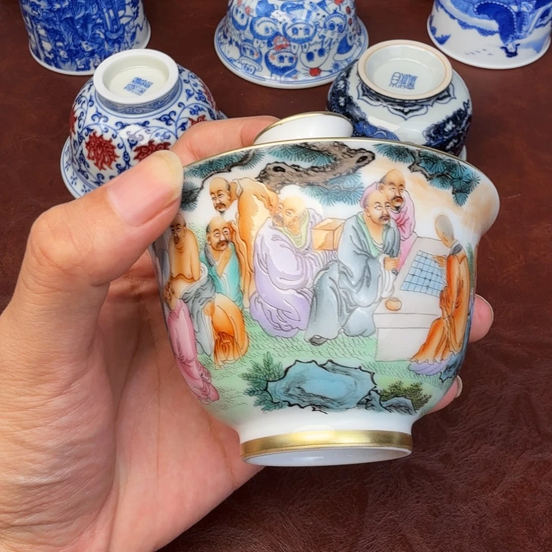 奶***茶现代景德镇全手工全手绘陶瓷