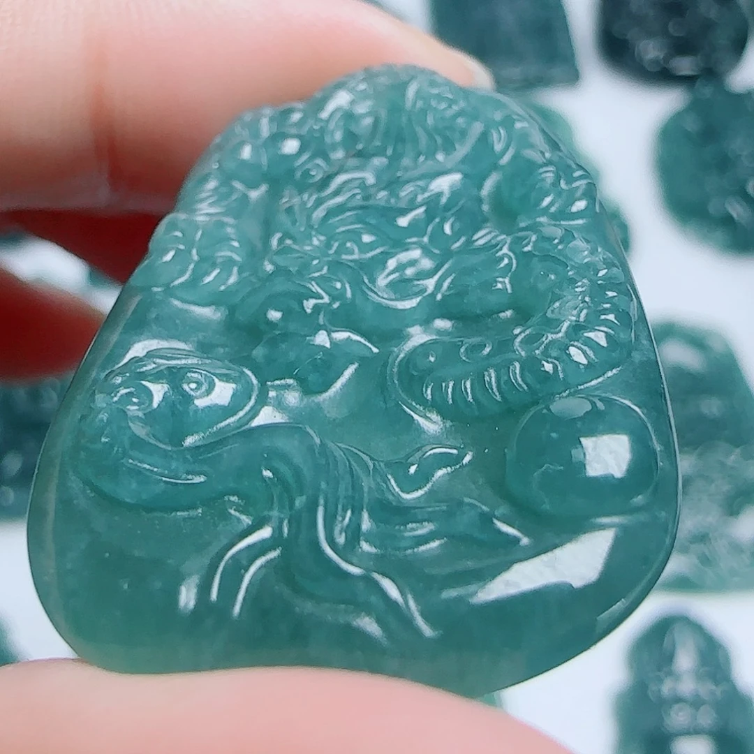 翡翠未镶嵌毛衣链888