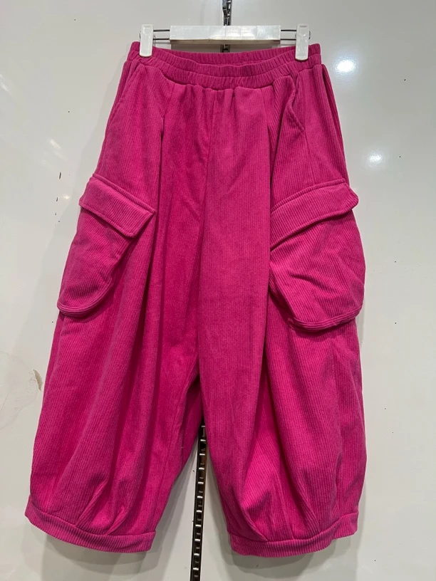 【萤锦】2025早春新款时尚个性工装灯笼裤