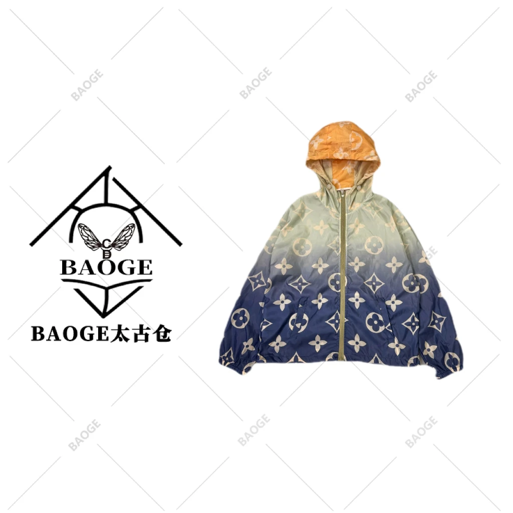 【BAOGE太古仓】「渐变山茶花」连帽宽松时尚百搭透气夏季防晒衣