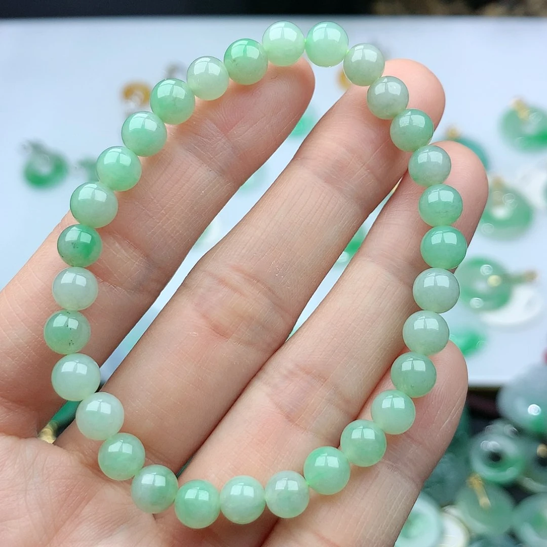 翡翠颈饰未镶嵌༺**雪翡翠