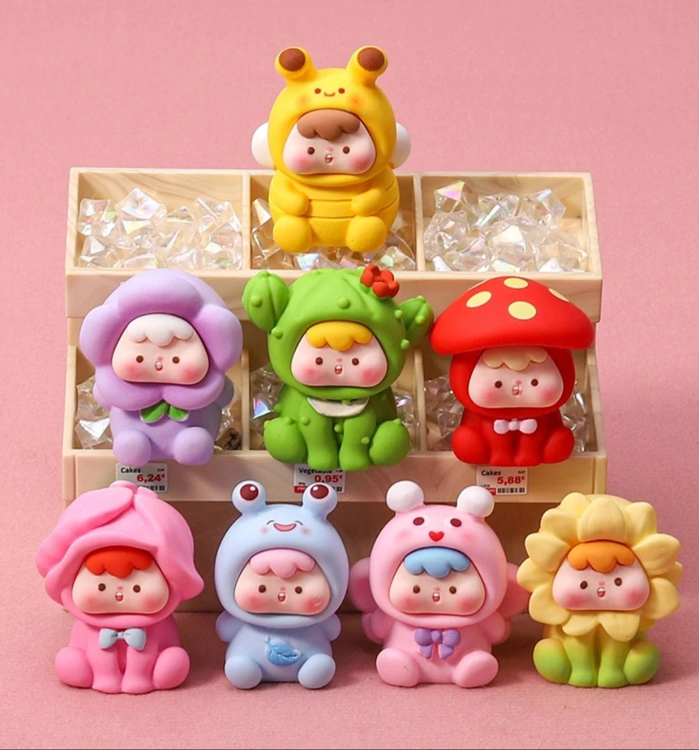 【九宫格】丛林崽崽 卡通小摆件手感漆树脂配件车载网红