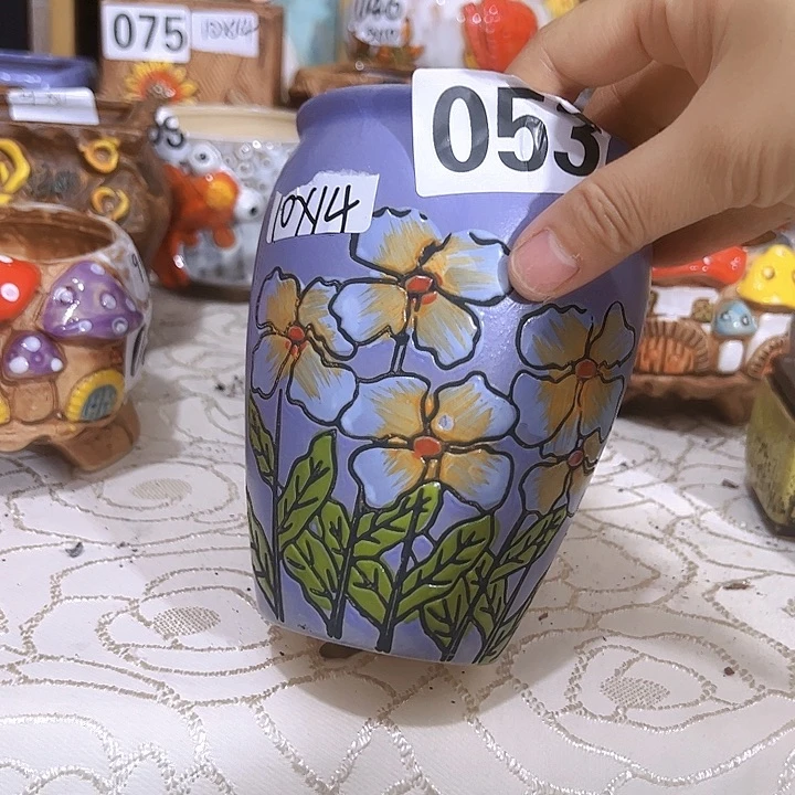 陶瓷多肉花盆满15包邮