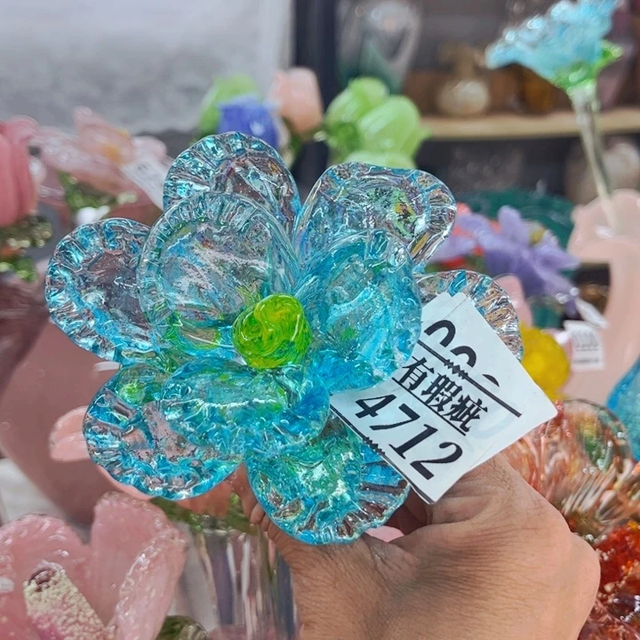 琉璃4712瑕 家悦花瓶摆件