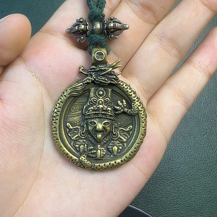 铜铁合金类藏传工艺品九宫八卦