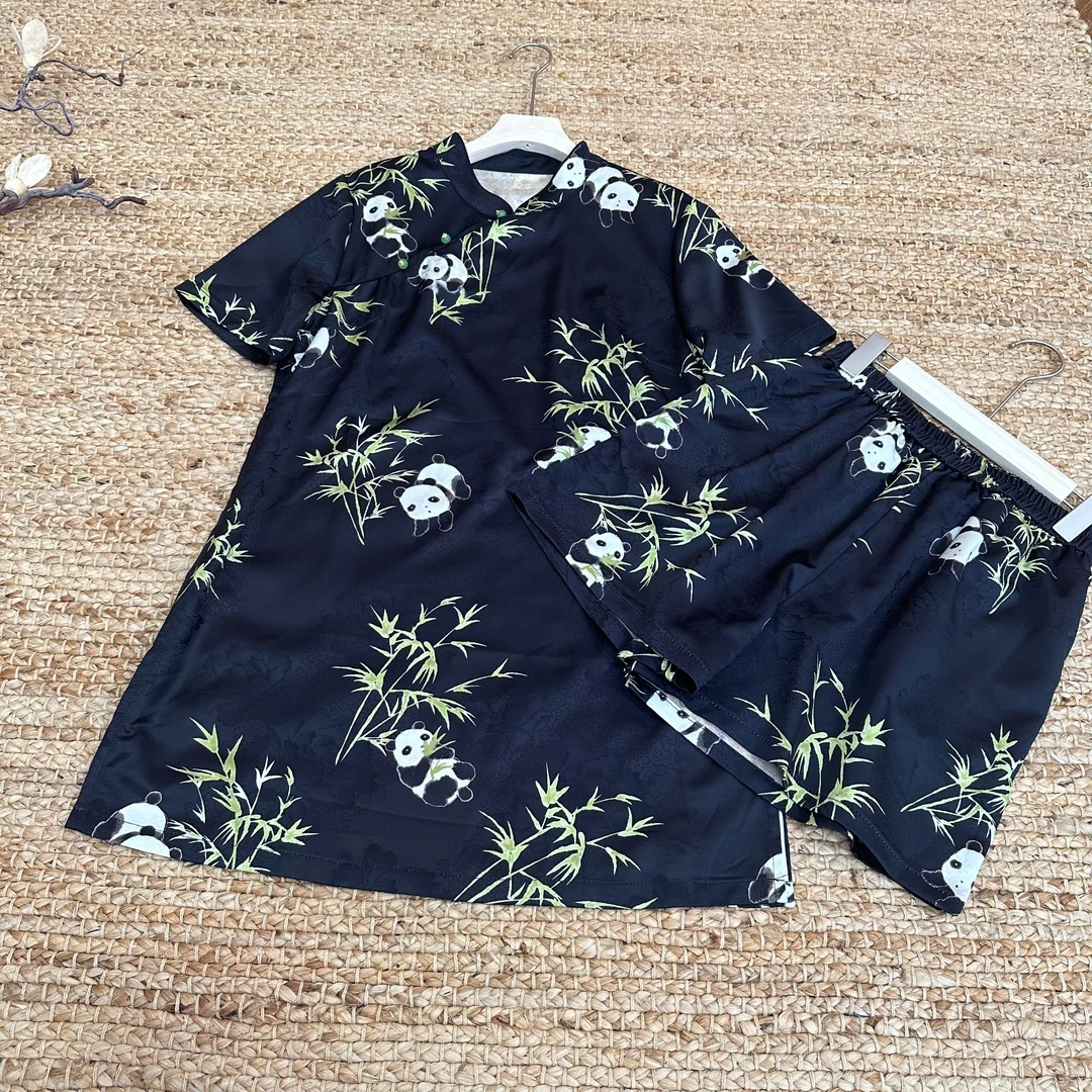 [‌残颜]Q981夏季新款复古套装宽松时尚休闲薄款上衣+裤子