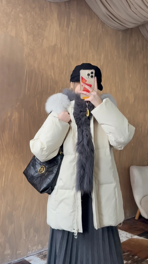 【BILU VTG】jil sander16434 乳白豆腐块保暖外套BL20251377