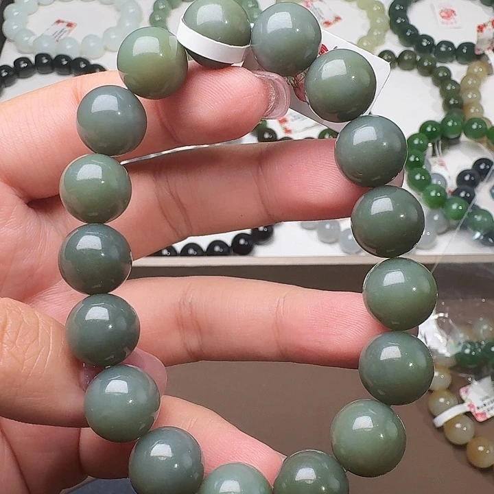 未镶嵌手链和田玉且末 12 特细