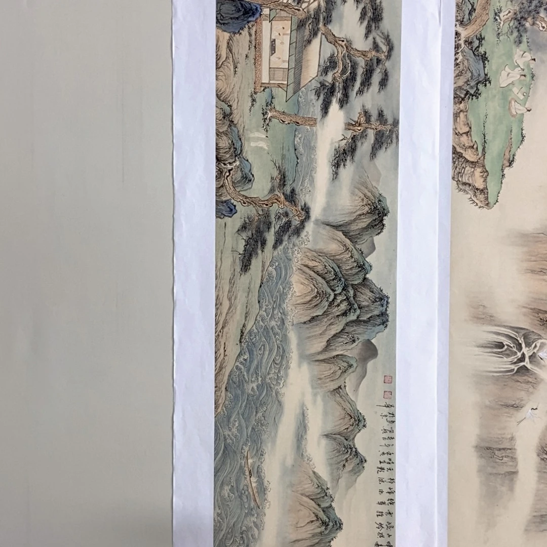 于***华国画明锐四尺对开精品佳作
