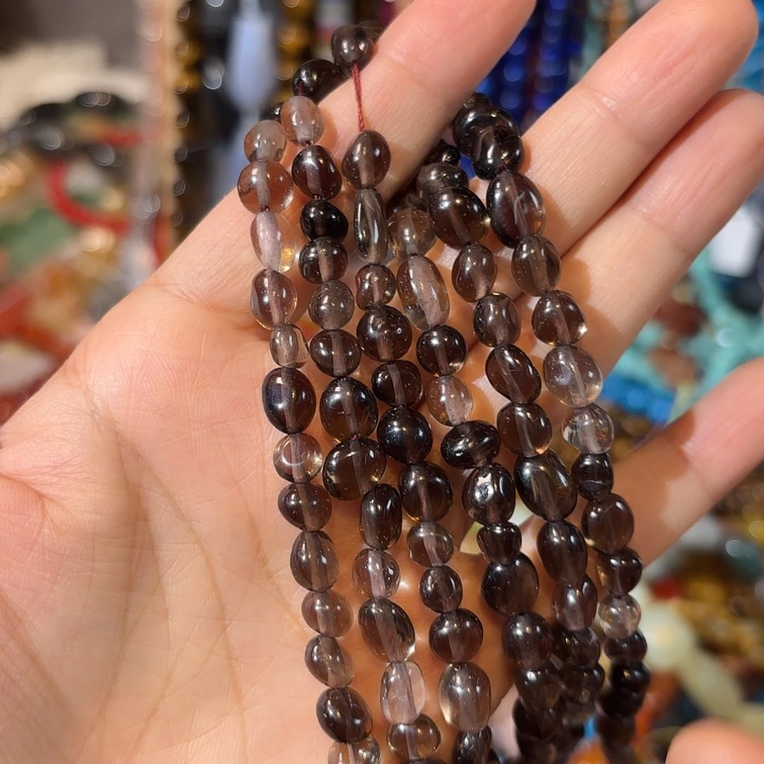 玛瑙/玉髓银S925镀金镶嵌珠宝半成品彩茶晶土豆一条