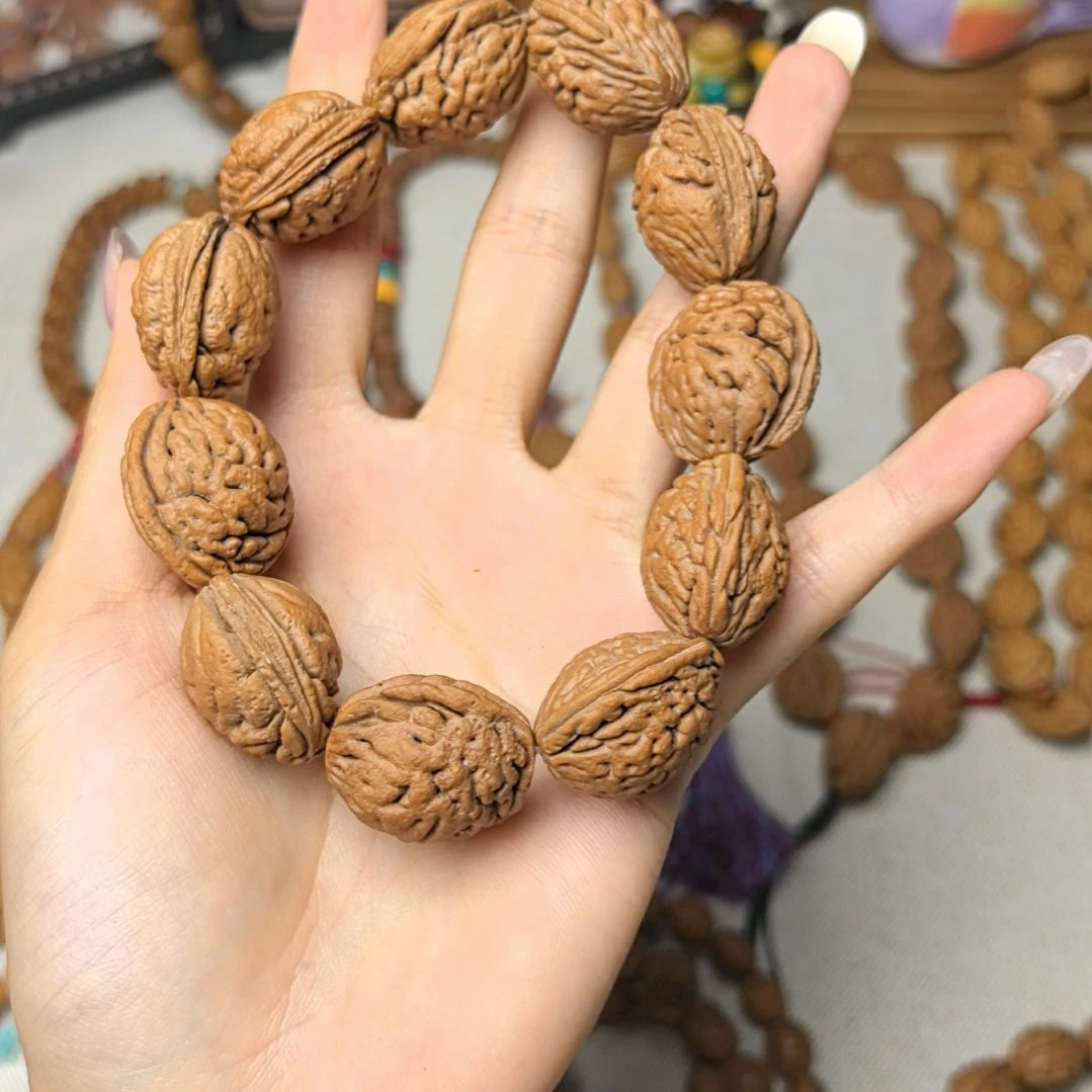 大尺寸碧桃核手串23