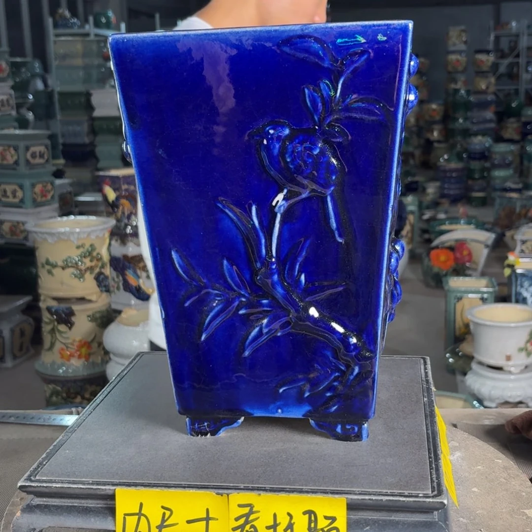 一风堂石湾花盆 内16*27修补痕迹微瑕063