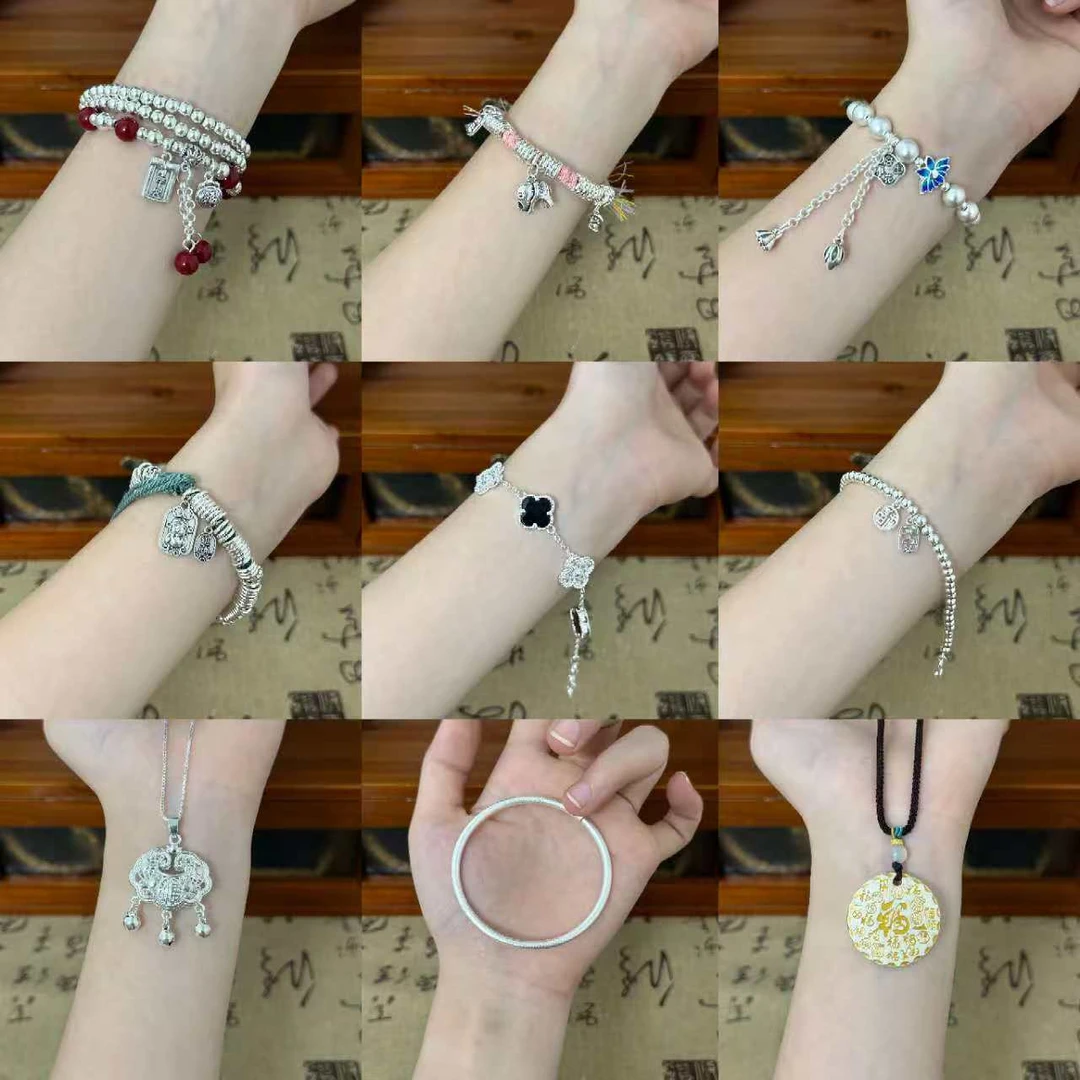 【高定足银饰品】高定2025新款设计复古足银项链手链百搭耐看