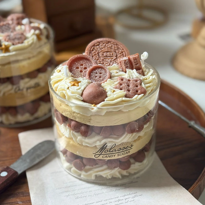 ins玻璃罐大容量甜品造型香薰蜡烛客厅摆件生日毕业季送伴手礼