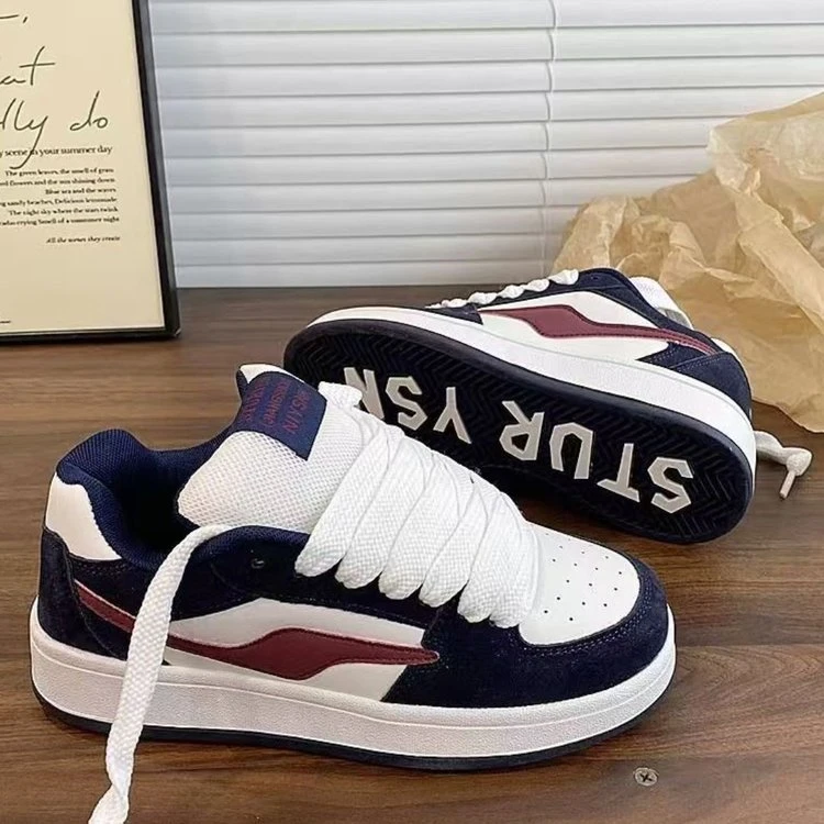 韩版浅粉小众面包鞋休闲板鞋女鞋春季学生百搭运动鞋