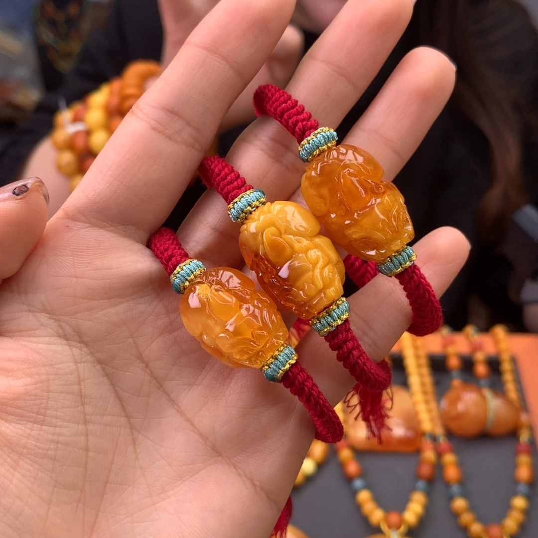 蜜蜡手绳未镶嵌多样性发一