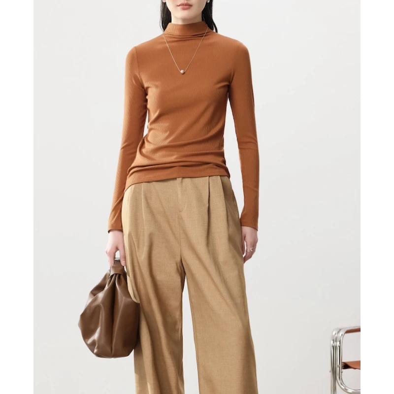 【沫沫老师专属】2025秋冬上新半高领桑蚕丝自发热打底衫ZC2088-2