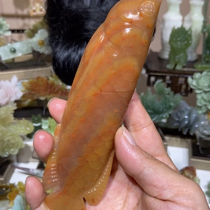 珍***我蛇纹石玉未镶嵌发饰
